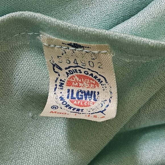 Vintage Light Blue Dress and Short Sleeve Duster Set Size Small - Picture 3 of 7